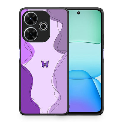 Purple Mariposa - Xiaomi Redmi 13 θήκη