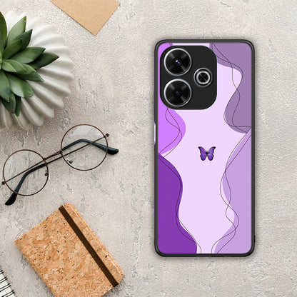 Purple Mariposa - Xiaomi Redmi 13 θήκη