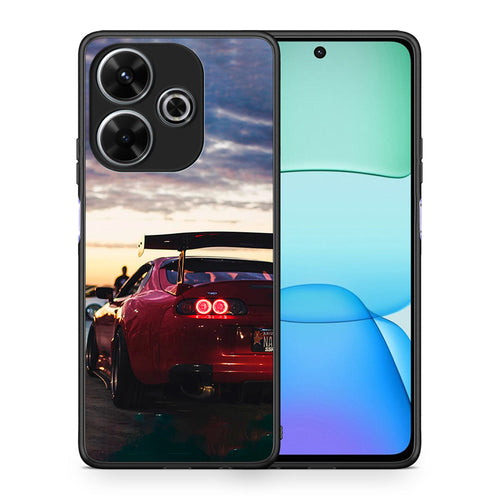 Θήκη Xiaomi Redmi 13 Racing Supra από τη Smartfits με σχέδιο στο πίσω μέρος και μαύρο περίβλημα | Xiaomi Redmi 13 Racing Supra case with colorful back and black bezels