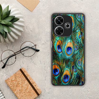 Real Peacock Feathers - Xiaomi Redmi 13 θήκη