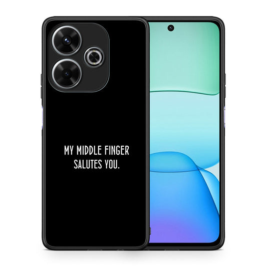 Θήκη Xiaomi Redmi 13 Salute από τη Smartfits με σχέδιο στο πίσω μέρος και μαύρο περίβλημα | Xiaomi Redmi 13 Salute case with colorful back and black bezels