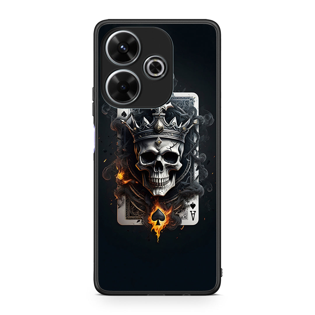 Xiaomi Redmi 13 Skull King Ace θήκη από τη Smartfits με σχέδιο στο πίσω μέρος και μαύρο περίβλημα | Smartphone case with colorful back and black bezels by Smartfits