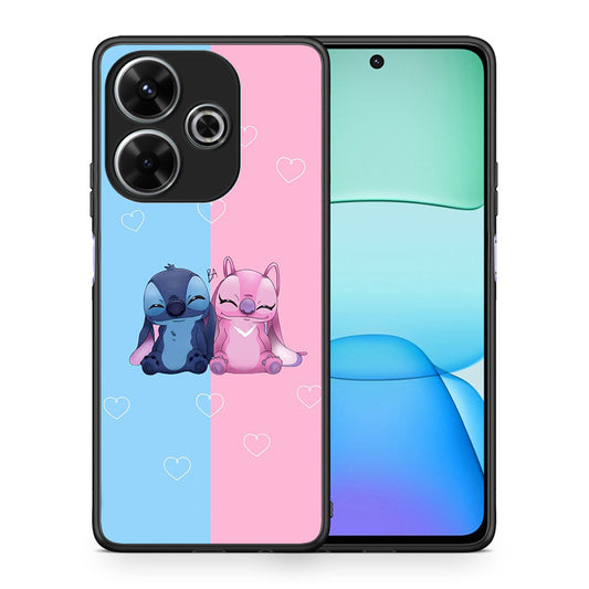 Θήκη Xiaomi Redmi 13 Stitch And Angel από τη Smartfits με σχέδιο στο πίσω μέρος και μαύρο περίβλημα | Xiaomi Redmi 13 Stitch And Angel case with colorful back and black bezels