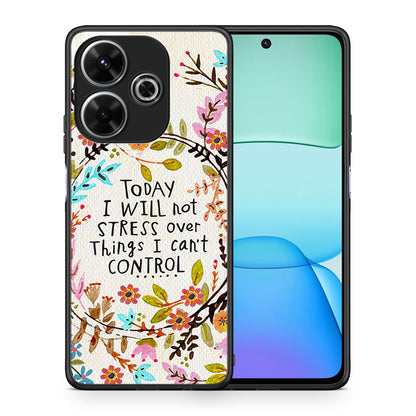 Θήκη Xiaomi Redmi 13 Stress Over από τη Smartfits με σχέδιο στο πίσω μέρος και μαύρο περίβλημα | Xiaomi Redmi 13 Stress Over case with colorful back and black bezels