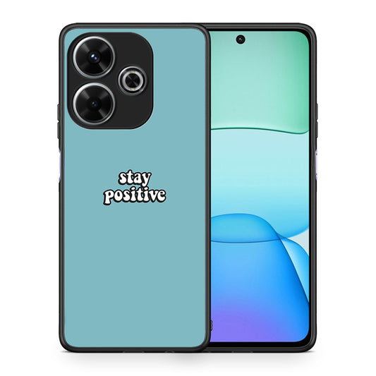 Θήκη Xiaomi Redmi 13 Positive Text από τη Smartfits με σχέδιο στο πίσω μέρος και μαύρο περίβλημα | Xiaomi Redmi 13 Positive Text case with colorful back and black bezels