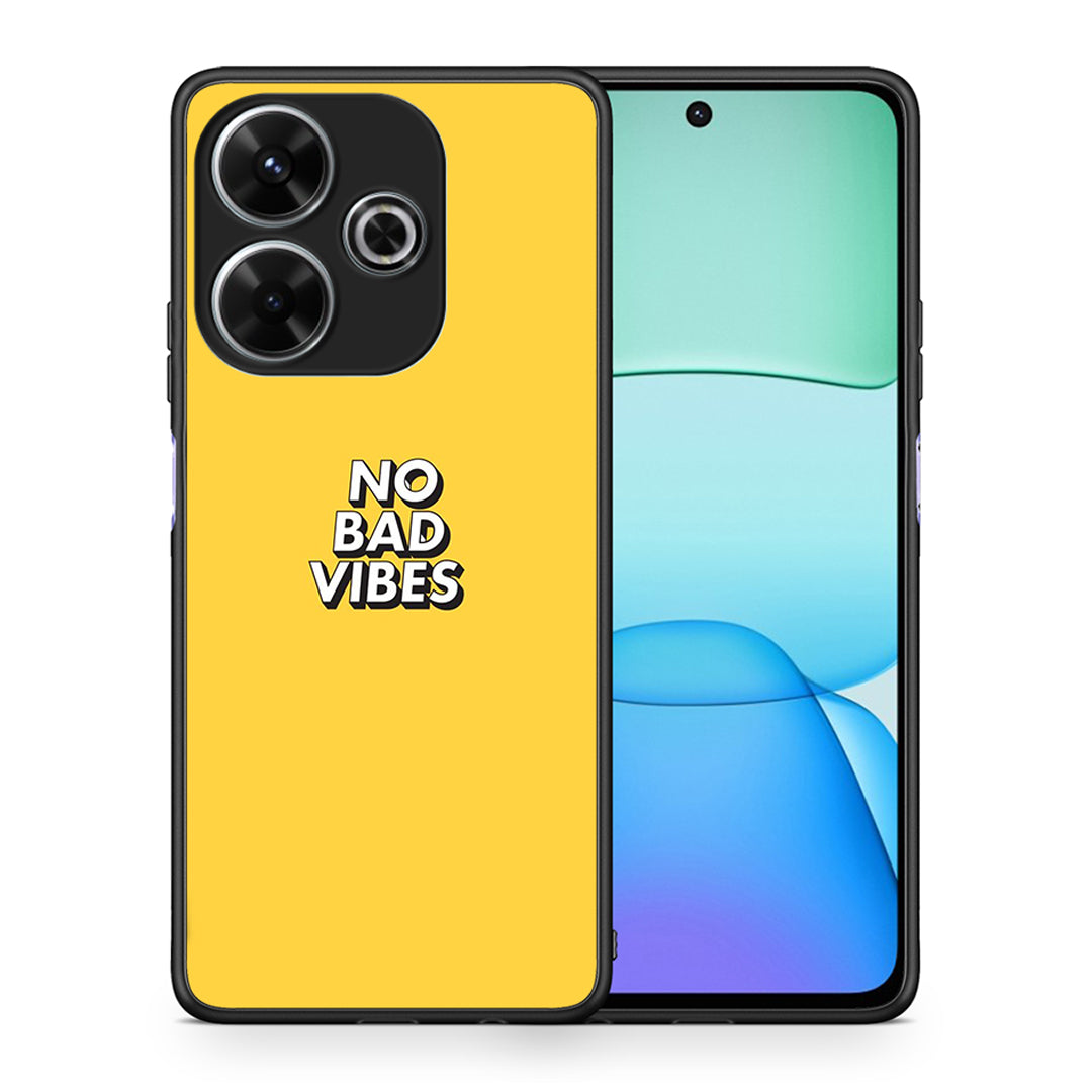 Θήκη Xiaomi Redmi 13 Vibes Text από τη Smartfits με σχέδιο στο πίσω μέρος και μαύρο περίβλημα | Xiaomi Redmi 13 Vibes Text case with colorful back and black bezels