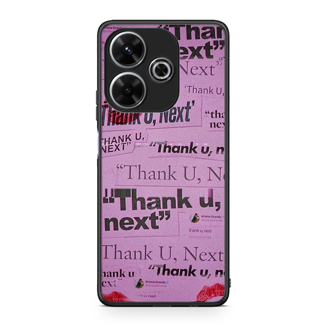 Xiaomi Redmi 13 Thank You Next Θήκη Αγίου Βαλεντίνου από τη Smartfits με σχέδιο στο πίσω μέρος και μαύρο περίβλημα | Smartphone case with colorful back and black bezels by Smartfits