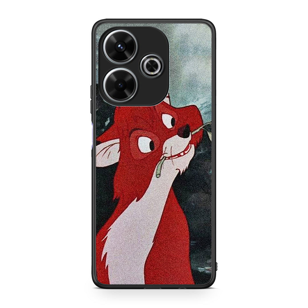 Xiaomi Redmi 13 Tod And Vixey Love 1 θήκη από τη Smartfits με σχέδιο στο πίσω μέρος και μαύρο περίβλημα | Smartphone case with colorful back and black bezels by Smartfits