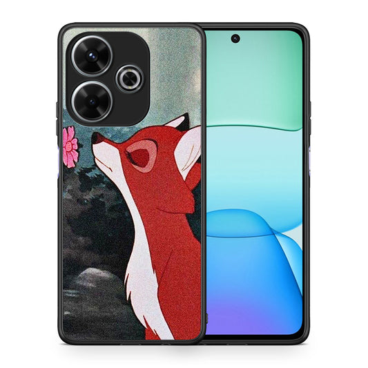 Θήκη Xiaomi Redmi 13 Tod And Vixey Love 2 από τη Smartfits με σχέδιο στο πίσω μέρος και μαύρο περίβλημα | Xiaomi Redmi 13 Tod And Vixey Love 2 case with colorful back and black bezels