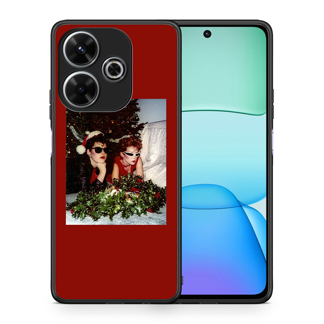 Θήκη Xiaomi Redmi 13 Waiting For Xmas από τη Smartfits με σχέδιο στο πίσω μέρος και μαύρο περίβλημα | Xiaomi Redmi 13 Waiting For Xmas case with colorful back and black bezels