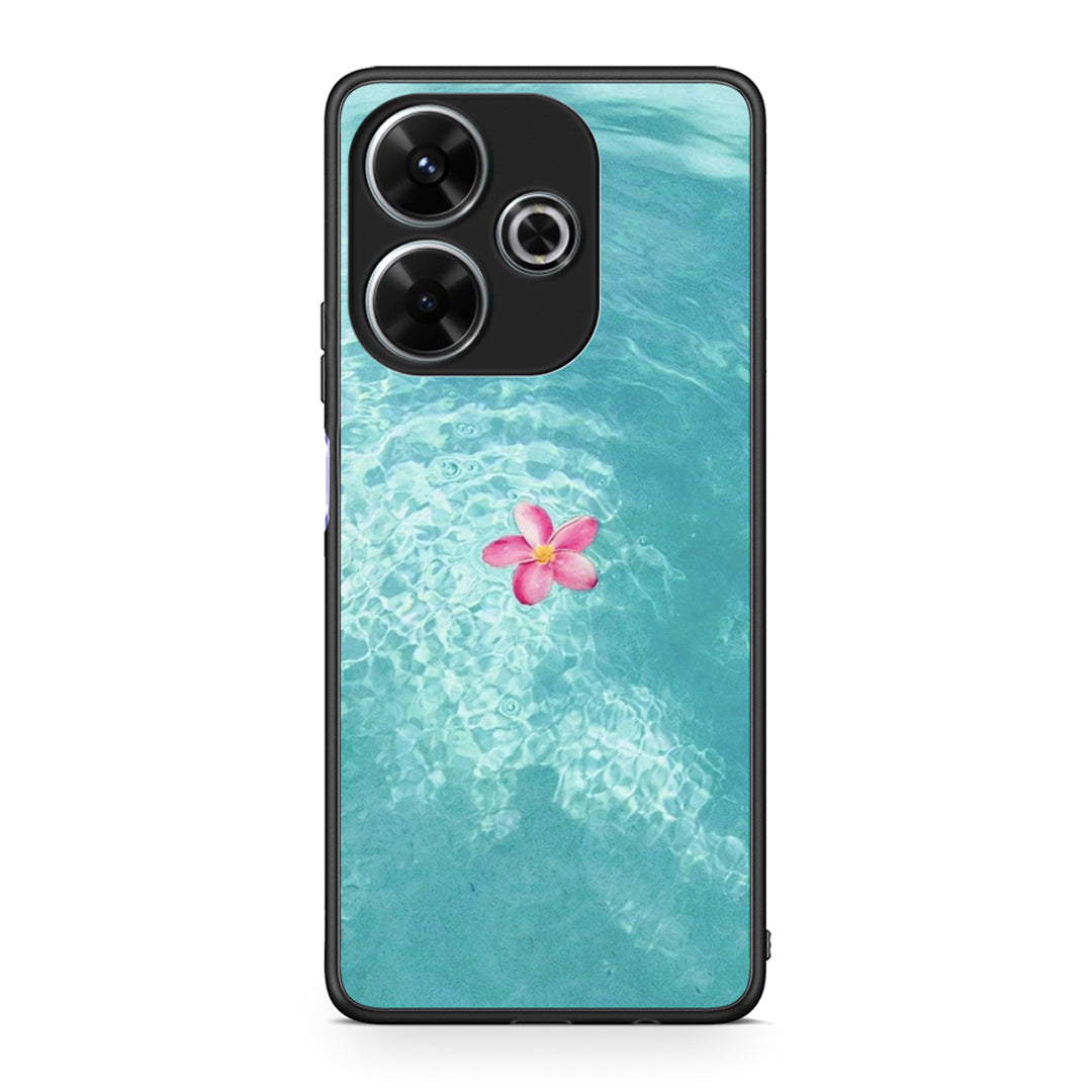 Xiaomi Redmi 13 Water Flower Θήκη από τη Smartfits με σχέδιο στο πίσω μέρος και μαύρο περίβλημα | Smartphone case with colorful back and black bezels by Smartfits