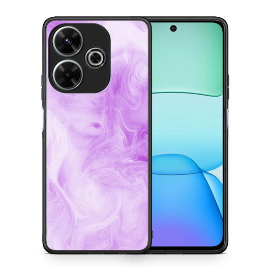 Θήκη Xiaomi Redmi 13 Lavender Watercolor από τη Smartfits με σχέδιο στο πίσω μέρος και μαύρο περίβλημα | Xiaomi Redmi 13 Lavender Watercolor case with colorful back and black bezels