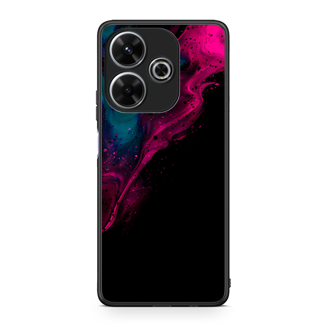 4 - Xiaomi Redmi 13 Pink Black Watercolor case, cover, bumper