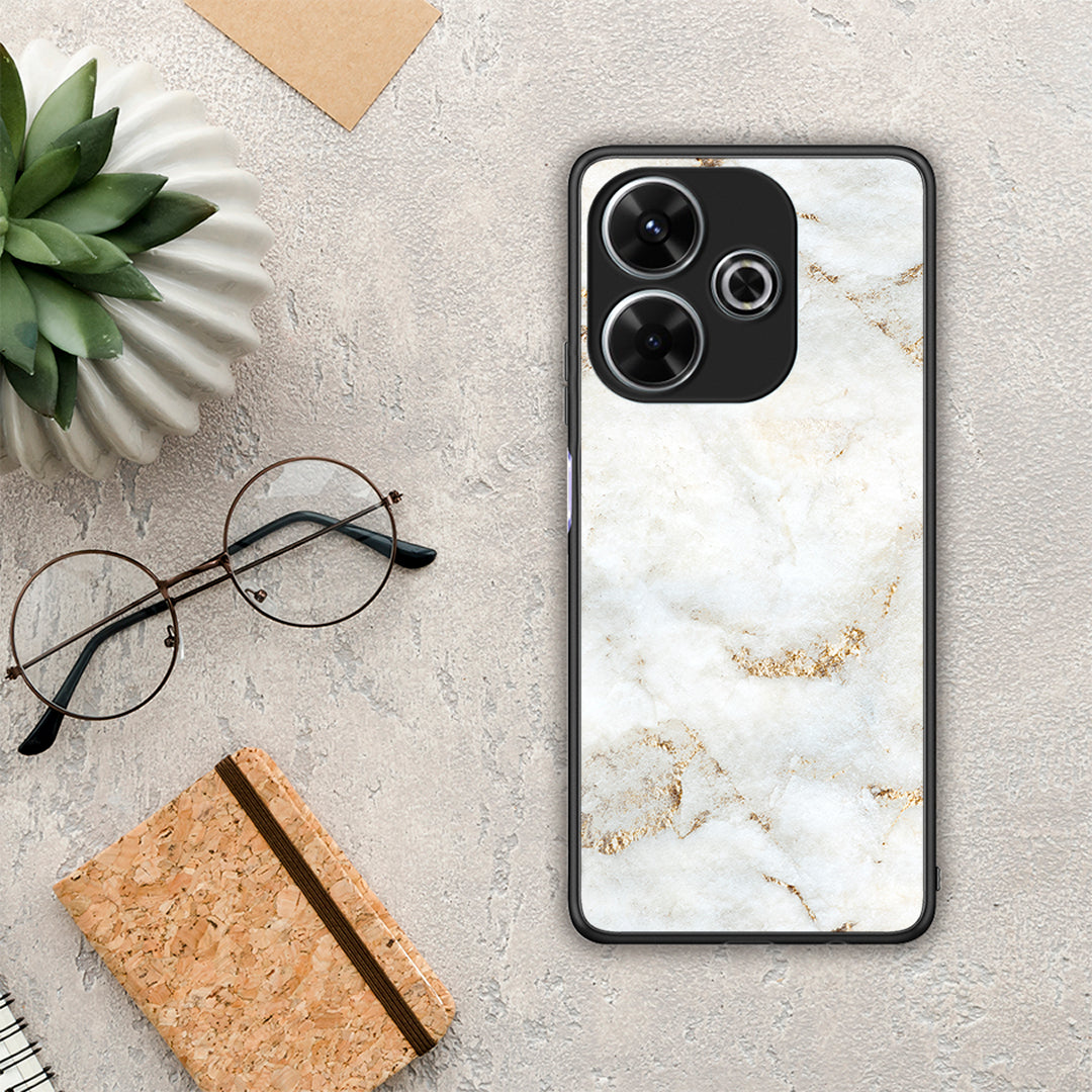 White Gold Marble - Xiaomi Redmi 13 θήκη