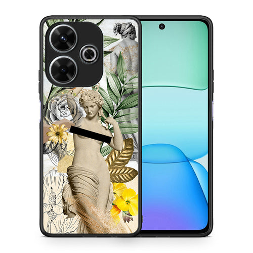Θήκη Xiaomi Redmi 13 Woman Statue από τη Smartfits με σχέδιο στο πίσω μέρος και μαύρο περίβλημα | Xiaomi Redmi 13 Woman Statue case with colorful back and black bezels