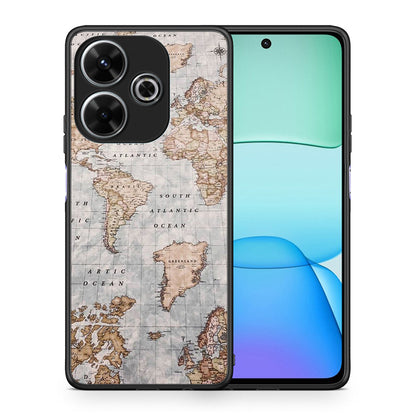 World Map - Xiaomi Redmi 13 θήκη