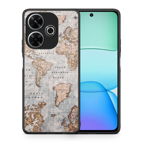 World Map - Xiaomi Redmi 13 θήκη