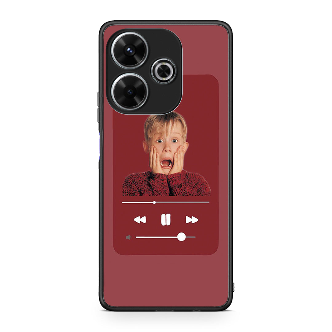 Xiaomi Redmi 13 Xmas Alone Music θήκη από τη Smartfits με σχέδιο στο πίσω μέρος και μαύρο περίβλημα | Smartphone case with colorful back and black bezels by Smartfits