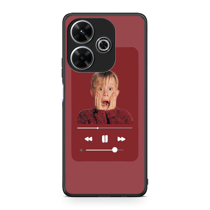 Xiaomi Redmi 13 Xmas Alone Music θήκη από τη Smartfits με σχέδιο στο πίσω μέρος και μαύρο περίβλημα | Smartphone case with colorful back and black bezels by Smartfits