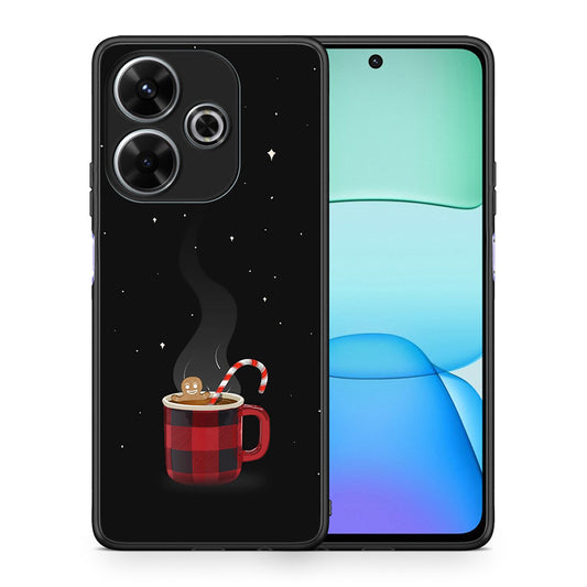 Θήκη Xiaomi Redmi 13 Xmas Bathing από τη Smartfits με σχέδιο στο πίσω μέρος και μαύρο περίβλημα | Xiaomi Redmi 13 Xmas Bathing case with colorful back and black bezels