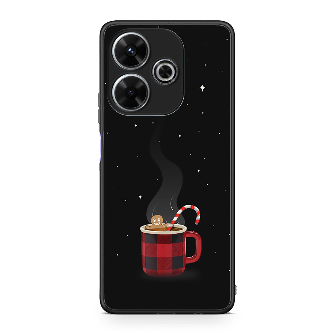 Xiaomi Redmi 13 Xmas Bathing θήκη από τη Smartfits με σχέδιο στο πίσω μέρος και μαύρο περίβλημα | Smartphone case with colorful back and black bezels by Smartfits