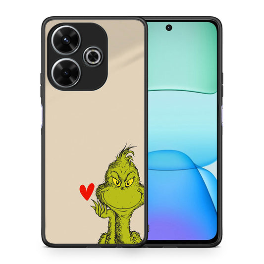 Θήκη Xiaomi Redmi 13 Xmas Grinch από τη Smartfits με σχέδιο στο πίσω μέρος και μαύρο περίβλημα | Xiaomi Redmi 13 Xmas Grinch case with colorful back and black bezels