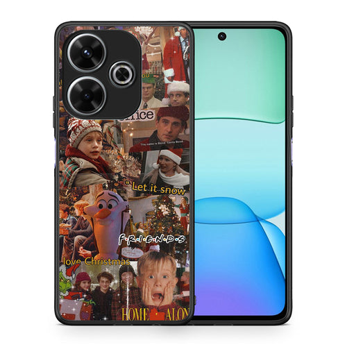 Θήκη Xiaomi Redmi 13 Xmas Wishes από τη Smartfits με σχέδιο στο πίσω μέρος και μαύρο περίβλημα | Xiaomi Redmi 13 Xmas Wishes case with colorful back and black bezels