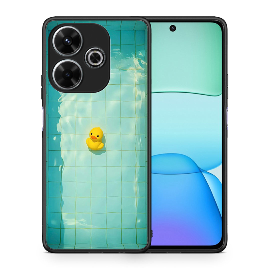 Θήκη Xiaomi Redmi 13 Yellow Duck από τη Smartfits με σχέδιο στο πίσω μέρος και μαύρο περίβλημα | Xiaomi Redmi 13 Yellow Duck case with colorful back and black bezels