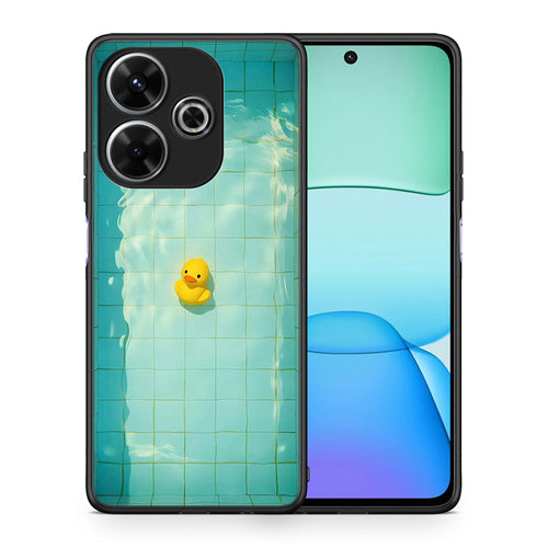 Θήκη Xiaomi Redmi 13 Yellow Duck από τη Smartfits με σχέδιο στο πίσω μέρος και μαύρο περίβλημα | Xiaomi Redmi 13 Yellow Duck case with colorful back and black bezels