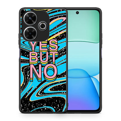 Θήκη Xiaomi Redmi 13 Yes But No από τη Smartfits με σχέδιο στο πίσω μέρος και μαύρο περίβλημα | Xiaomi Redmi 13 Yes But No case with colorful back and black bezels