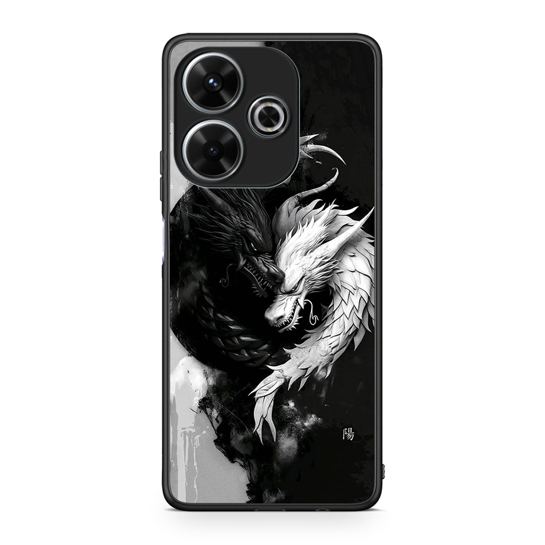 Xiaomi Redmi 13 Yin Yang Θήκη από τη Smartfits με σχέδιο στο πίσω μέρος και μαύρο περίβλημα | Smartphone case with colorful back and black bezels by Smartfits