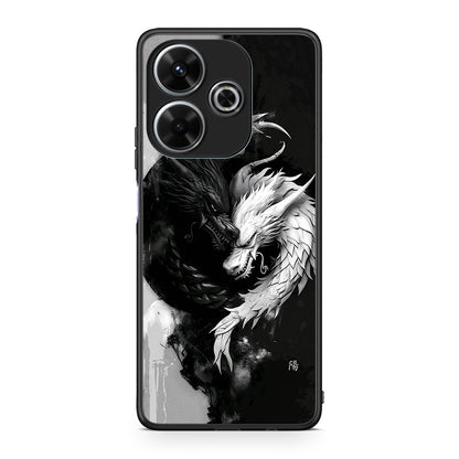 Xiaomi Redmi 13 Yin Yang Θήκη από τη Smartfits με σχέδιο στο πίσω μέρος και μαύρο περίβλημα | Smartphone case with colorful back and black bezels by Smartfits