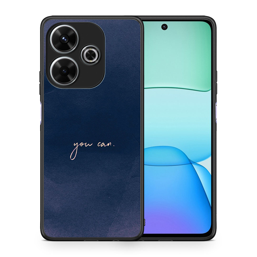 Θήκη Xiaomi Redmi 13 You Can από τη Smartfits με σχέδιο στο πίσω μέρος και μαύρο περίβλημα | Xiaomi Redmi 13 You Can case with colorful back and black bezels