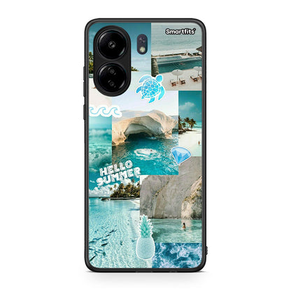 Xiaomi Poco C65 Aesthetic Summer Θήκη από τη Smartfits με σχέδιο στο πίσω μέρος και μαύρο περίβλημα | Smartphone case with colorful back and black bezels by Smartfits