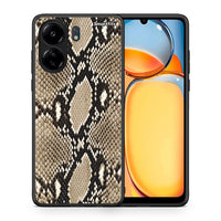Thumbnail for Θήκη Xiaomi Poco C65 Fashion Snake Animal από τη Smartfits με σχέδιο στο πίσω μέρος και μαύρο περίβλημα | Xiaomi Poco C65 Fashion Snake Animal case with colorful back and black bezels