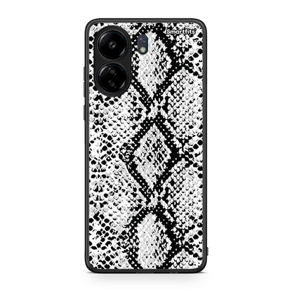 24 - Xiaomi Poco C65 White Snake Animal case, cover, bumper