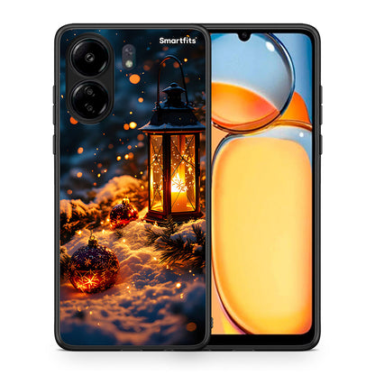 Θήκη Xiaomi Poco C65 Christmas Ornaments από τη Smartfits με σχέδιο στο πίσω μέρος και μαύρο περίβλημα | Xiaomi Poco C65 Christmas Ornaments case with colorful back and black bezels