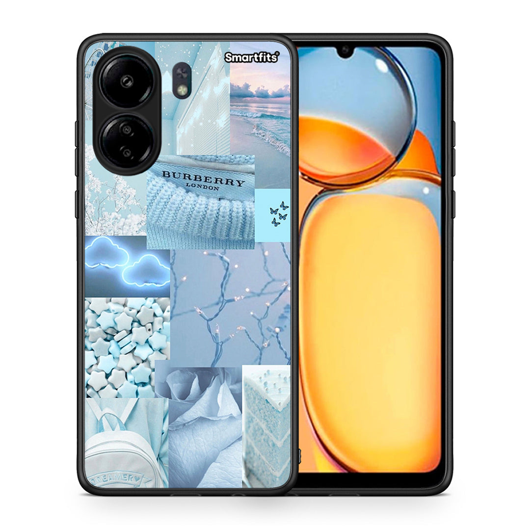 Θήκη Xiaomi Poco C65 Ciel Aesthetic Collage από τη Smartfits με σχέδιο στο πίσω μέρος και μαύρο περίβλημα | Xiaomi Poco C65 Ciel Aesthetic Collage case with colorful back and black bezels