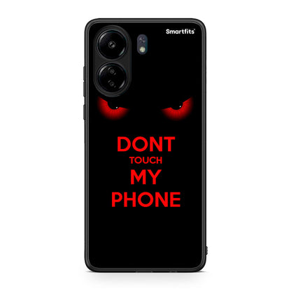 Xiaomi Poco C65 Touch My Phone Θήκη από τη Smartfits με σχέδιο στο πίσω μέρος και μαύρο περίβλημα | Smartphone case with colorful back and black bezels by Smartfits