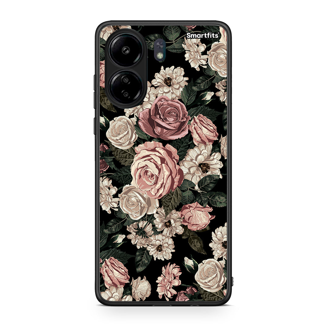 4 - Xiaomi Poco C65 Wild Roses Flower case, cover, bumper