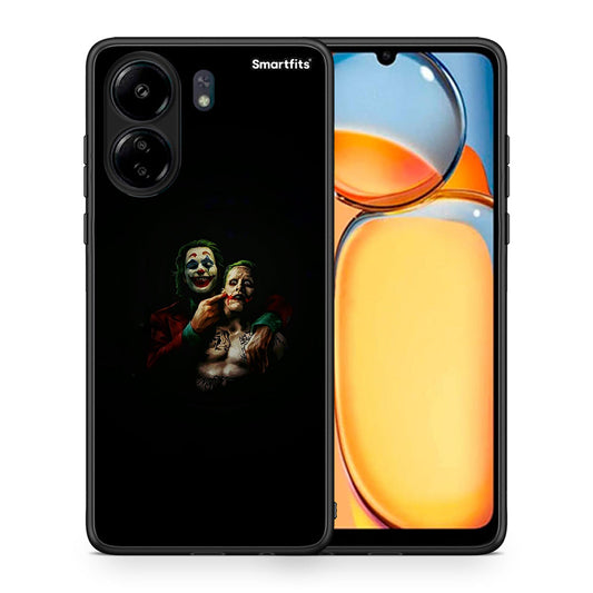 Θήκη Xiaomi Poco C65 Clown Hero από τη Smartfits με σχέδιο στο πίσω μέρος και μαύρο περίβλημα | Xiaomi Poco C65 Clown Hero case with colorful back and black bezels