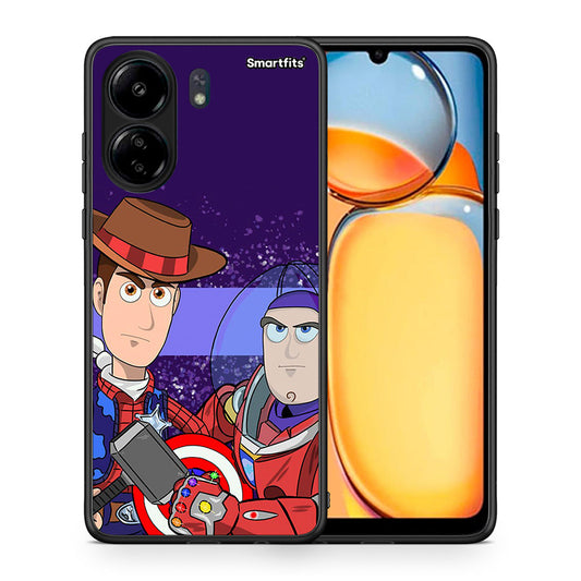 Θήκη Xiaomi Poco C65 Infinity Story από τη Smartfits με σχέδιο στο πίσω μέρος και μαύρο περίβλημα | Xiaomi Poco C65 Infinity Story case with colorful back and black bezels