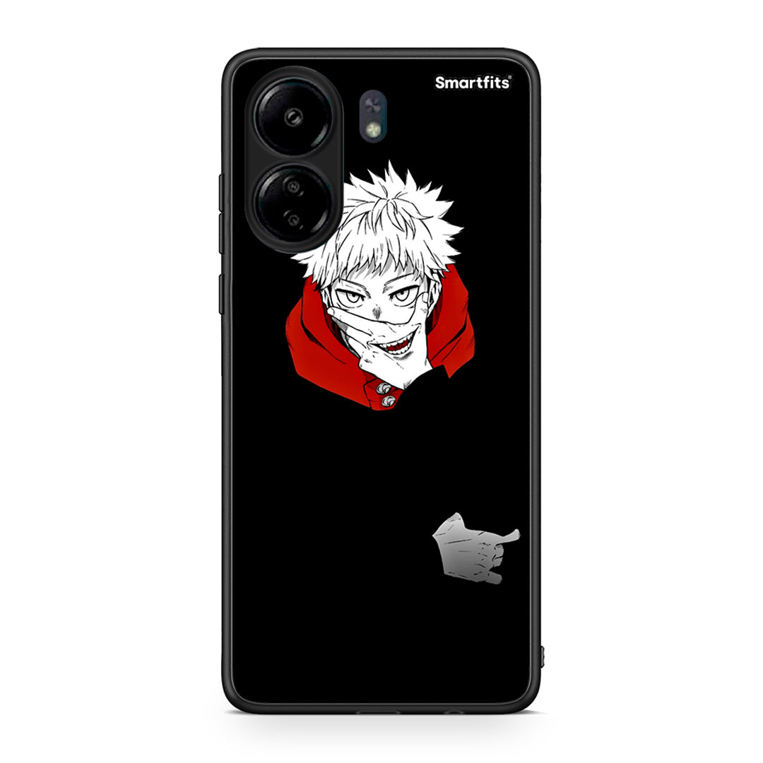 Xiaomi Poco C65 Itadori Anime θήκη από τη Smartfits με σχέδιο στο πίσω μέρος και μαύρο περίβλημα | Smartphone case with colorful back and black bezels by Smartfits