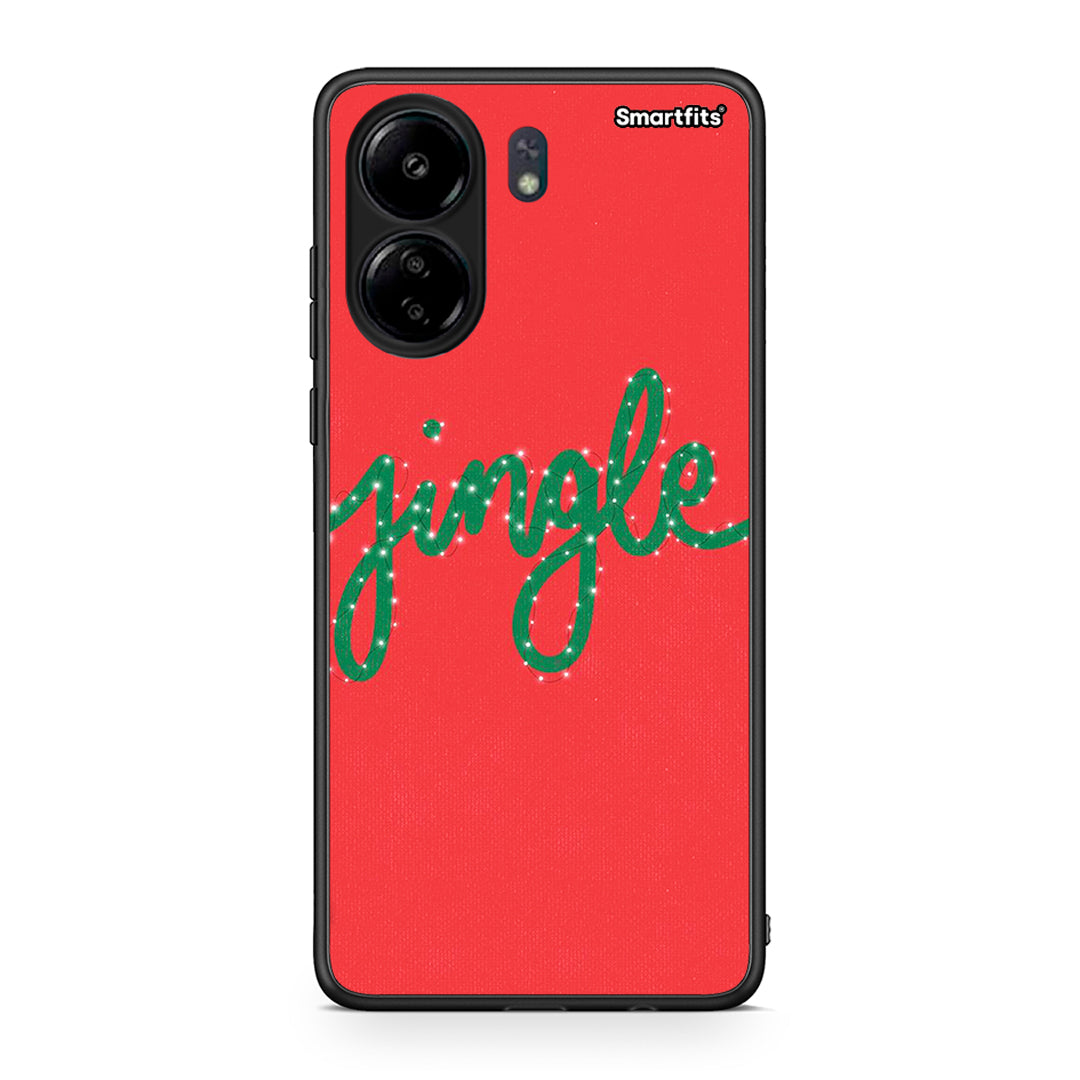 Xiaomi Poco C65 Jingle Xmas θήκη από τη Smartfits με σχέδιο στο πίσω μέρος και μαύρο περίβλημα | Smartphone case with colorful back and black bezels by Smartfits