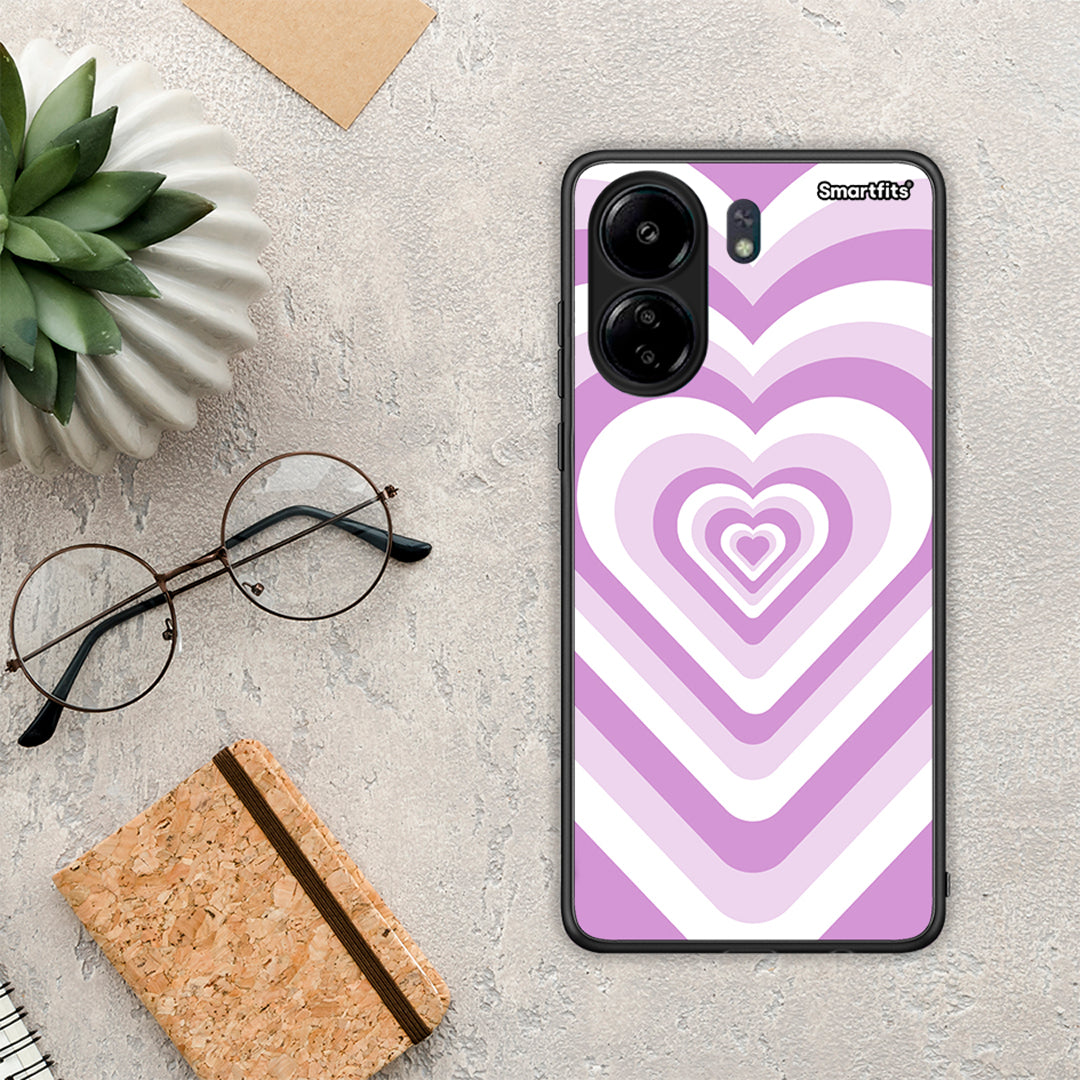 Lilac Hearts - Xiaomi Poco C65 θήκη