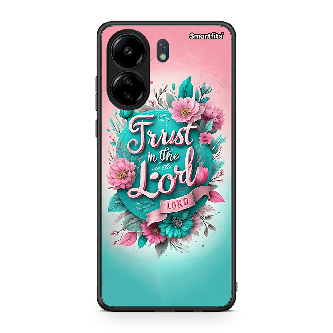 Xiaomi Poco C65 Lord Trust θήκη από τη Smartfits με σχέδιο στο πίσω μέρος και μαύρο περίβλημα | Smartphone case with colorful back and black bezels by Smartfits