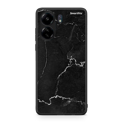 Xiaomi Poco C65 Marble Black θήκη από τη Smartfits με σχέδιο στο πίσω μέρος και μαύρο περίβλημα | Smartphone case with colorful back and black bezels by Smartfits