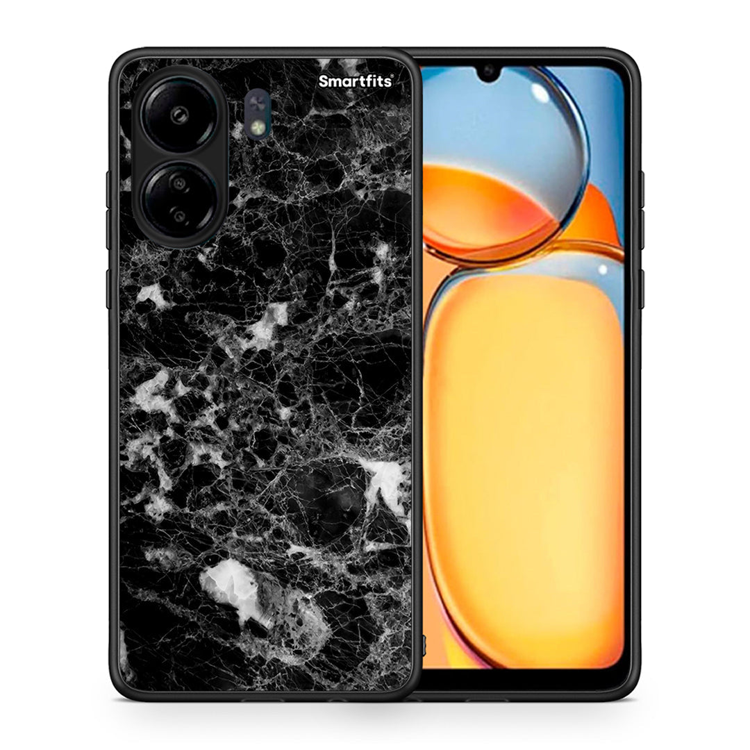 Θήκη Xiaomi Poco C65 Male Marble από τη Smartfits με σχέδιο στο πίσω μέρος και μαύρο περίβλημα | Xiaomi Poco C65 Male Marble case with colorful back and black bezels