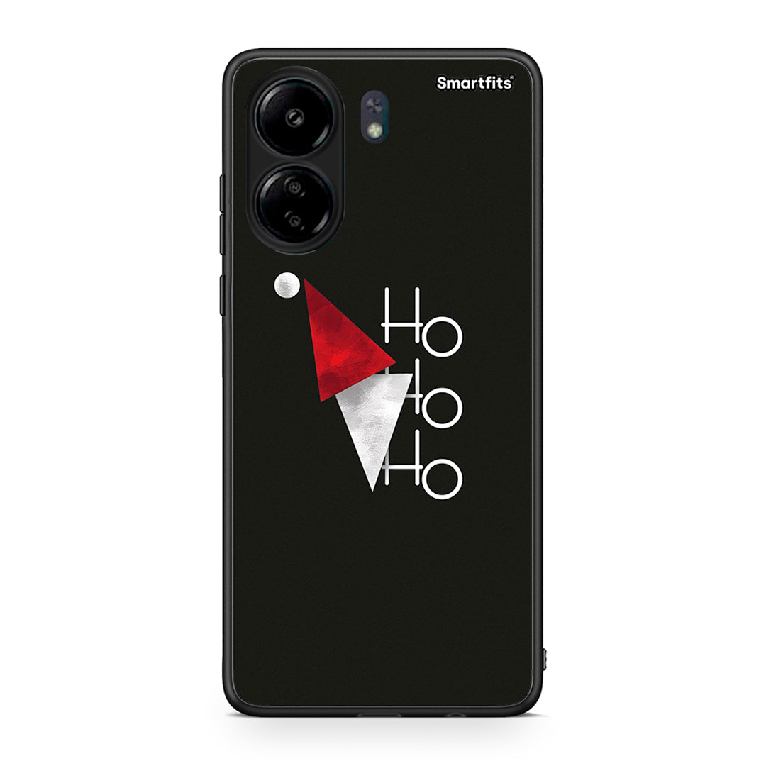 Xiaomi Poco C65 Minimal Christmas θήκη από τη Smartfits με σχέδιο στο πίσω μέρος και μαύρο περίβλημα | Smartphone case with colorful back and black bezels by Smartfits