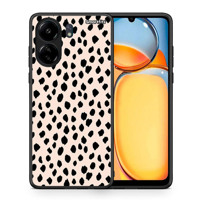 Θήκη Xiaomi Poco C65 New Polka Dots από τη Smartfits με σχέδιο στο πίσω μέρος και μαύρο περίβλημα | Xiaomi Poco C65 New Polka Dots case with colorful back and black bezels